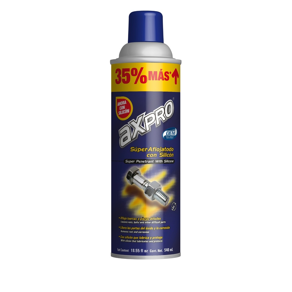 AXP-SAFS-540M — Súper aflojatodo con silicón 540 mL