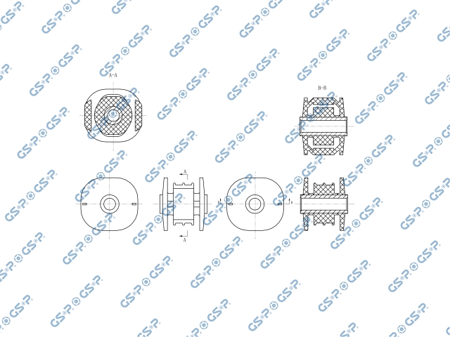536936 — Buje de Soporte de Motor Trasero GSP 536936