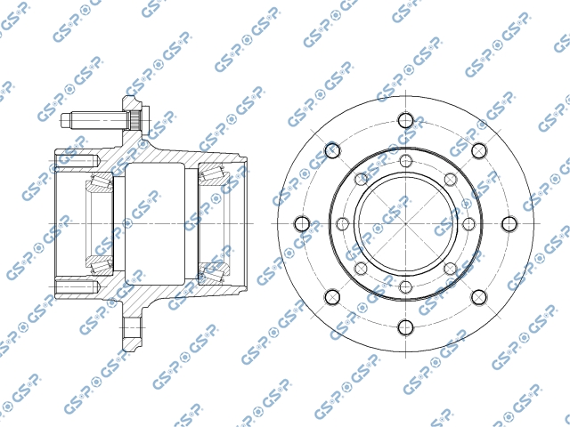 9257001 — Maza con Balero Trasero GSP 9257001