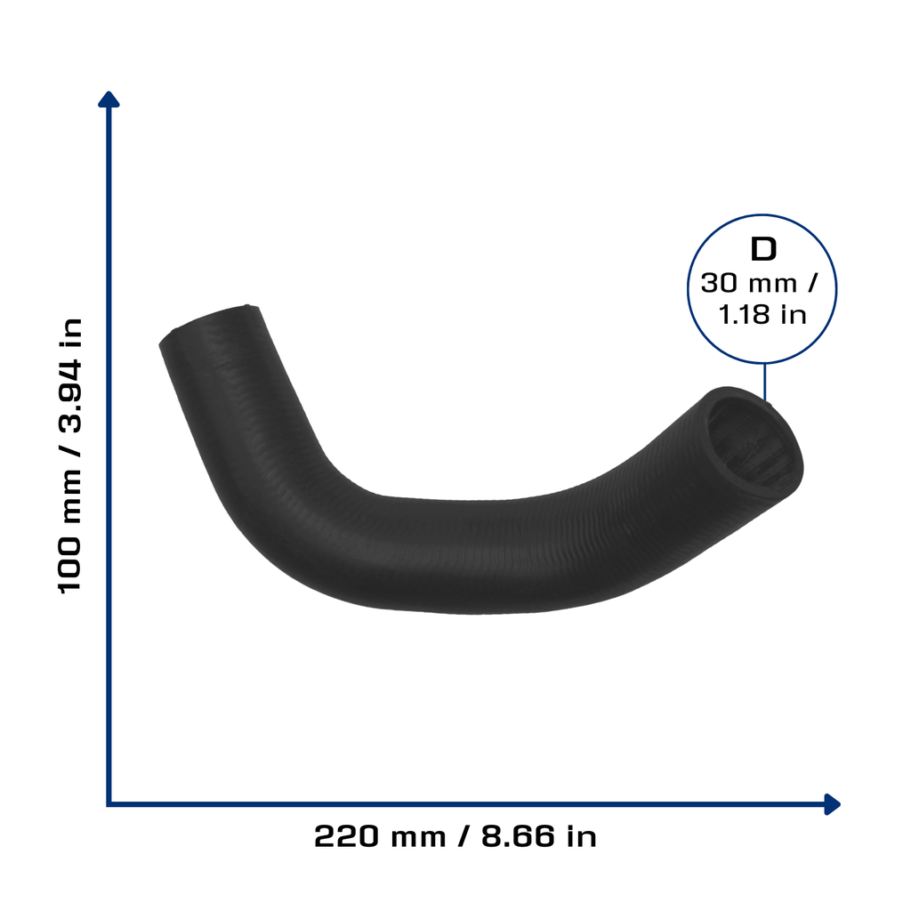 CA-6107 — Manguera Radiador CAUPLAS 6107