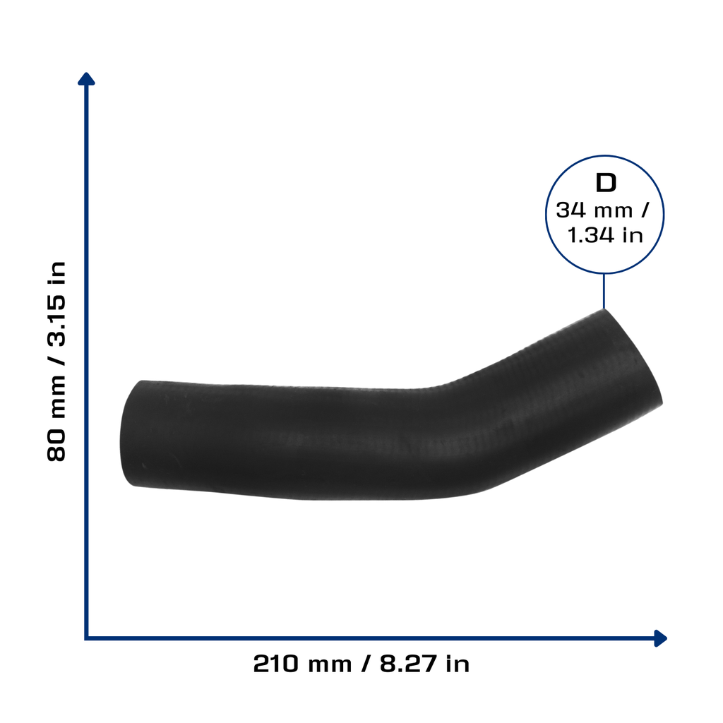 CA-3734 — Manguera Radiador CAUPLAS 3734