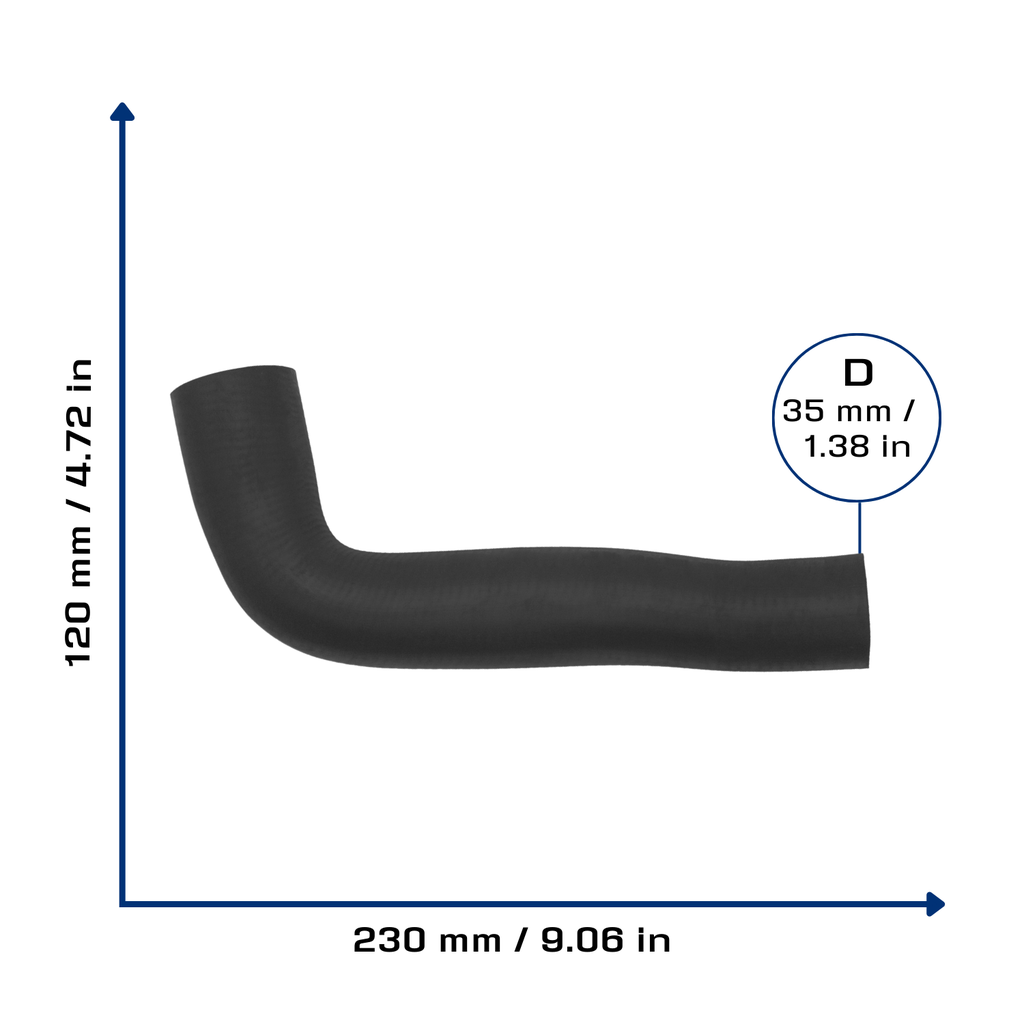 CA-5037 — Manguera Radiador CAUPLAS 5037