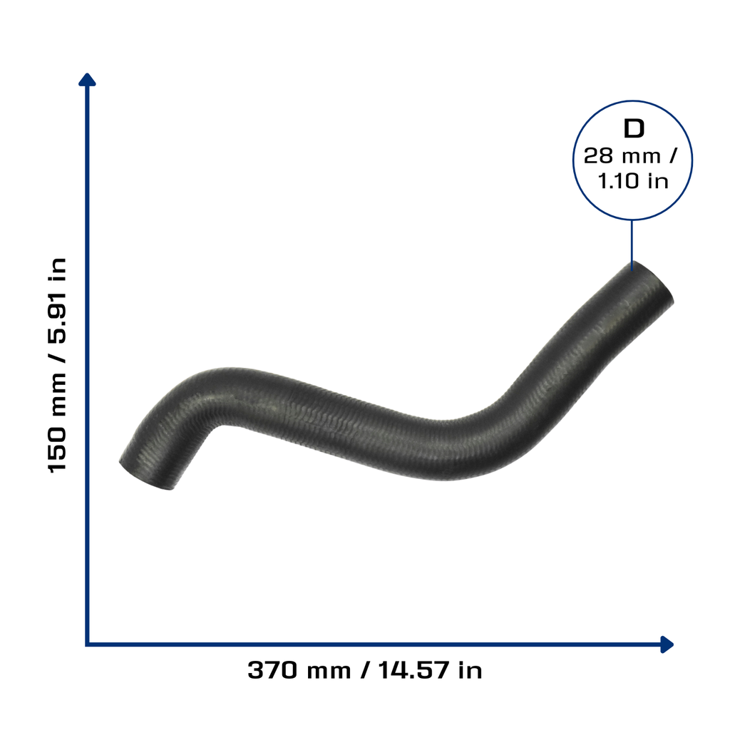 CA-3843 — Manguera Radiador CAUPLAS 3843