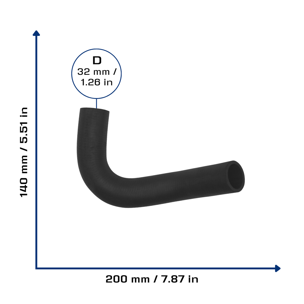 CA-3873 — Manguera Radiador CAUPLAS 3873