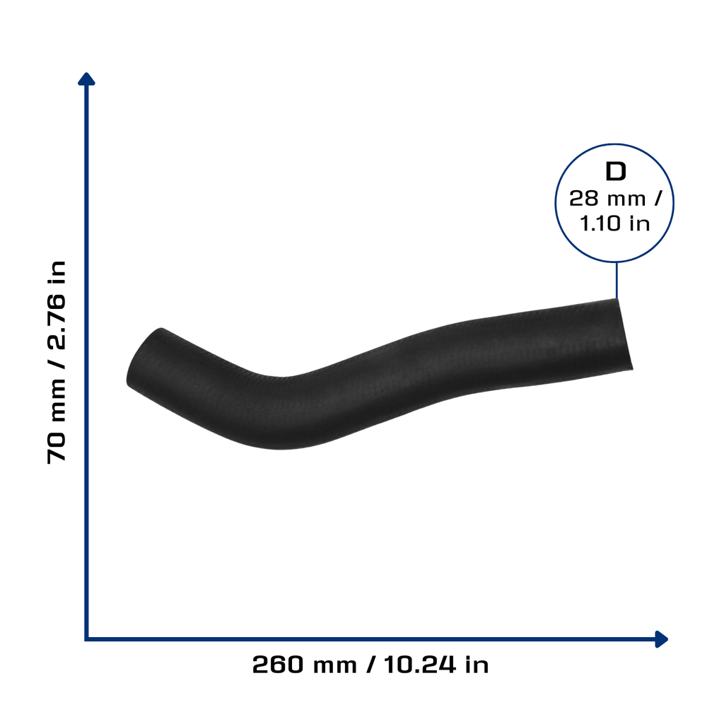 CA-3081 — Manguera Radiador CAUPLAS 3081