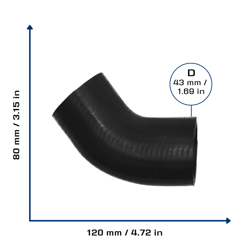 CA-5617 — Manguera Radiador CAUPLAS 5617