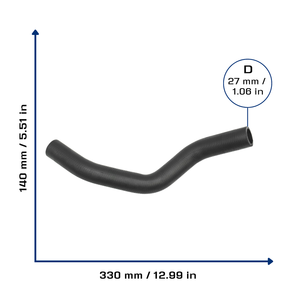 CA-5549 — Manguera Radiador CAUPLAS 5549