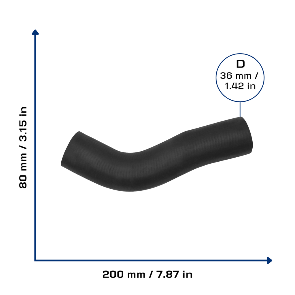 CA-3796 — Manguera Radiador CAUPLAS 3796