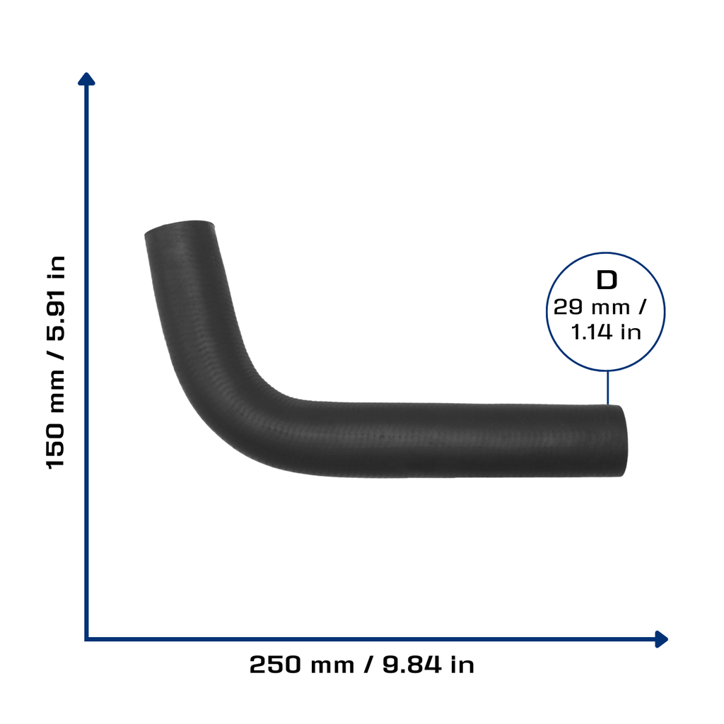 CA-3736 — Manguera Radiador CAUPLAS 3736