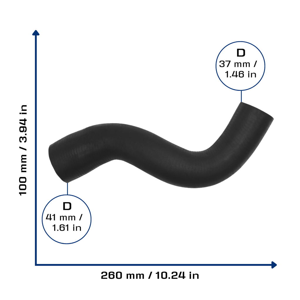 CA-3660 — Manguera Radiador CAUPLAS 3660