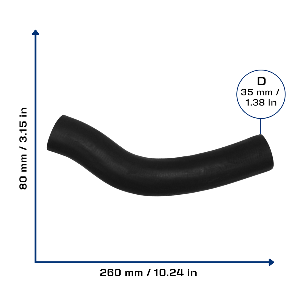 CA-5123 — Manguera Radiador CAUPLAS 5123