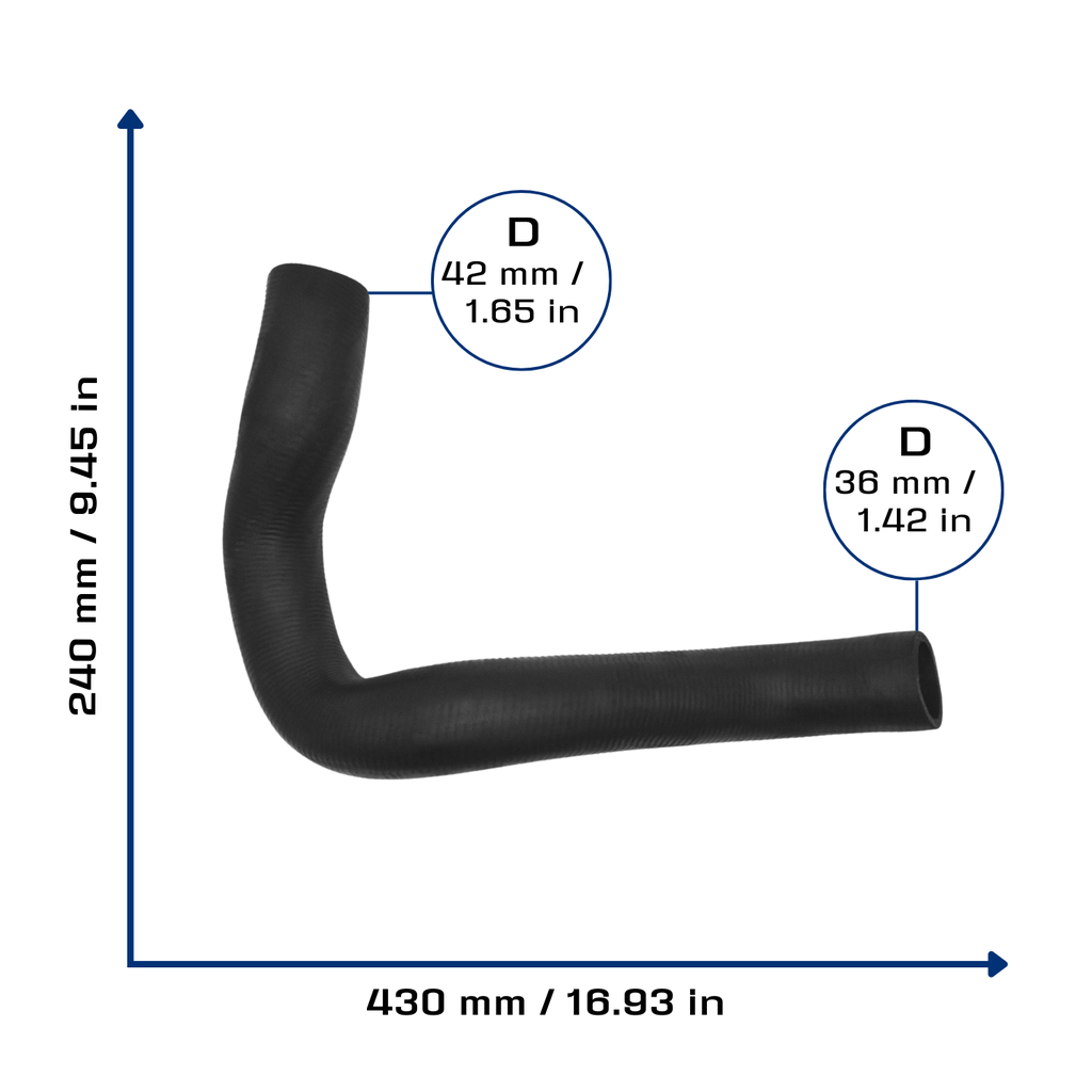 CA-4891 — Manguera Radiador CAUPLAS 4891