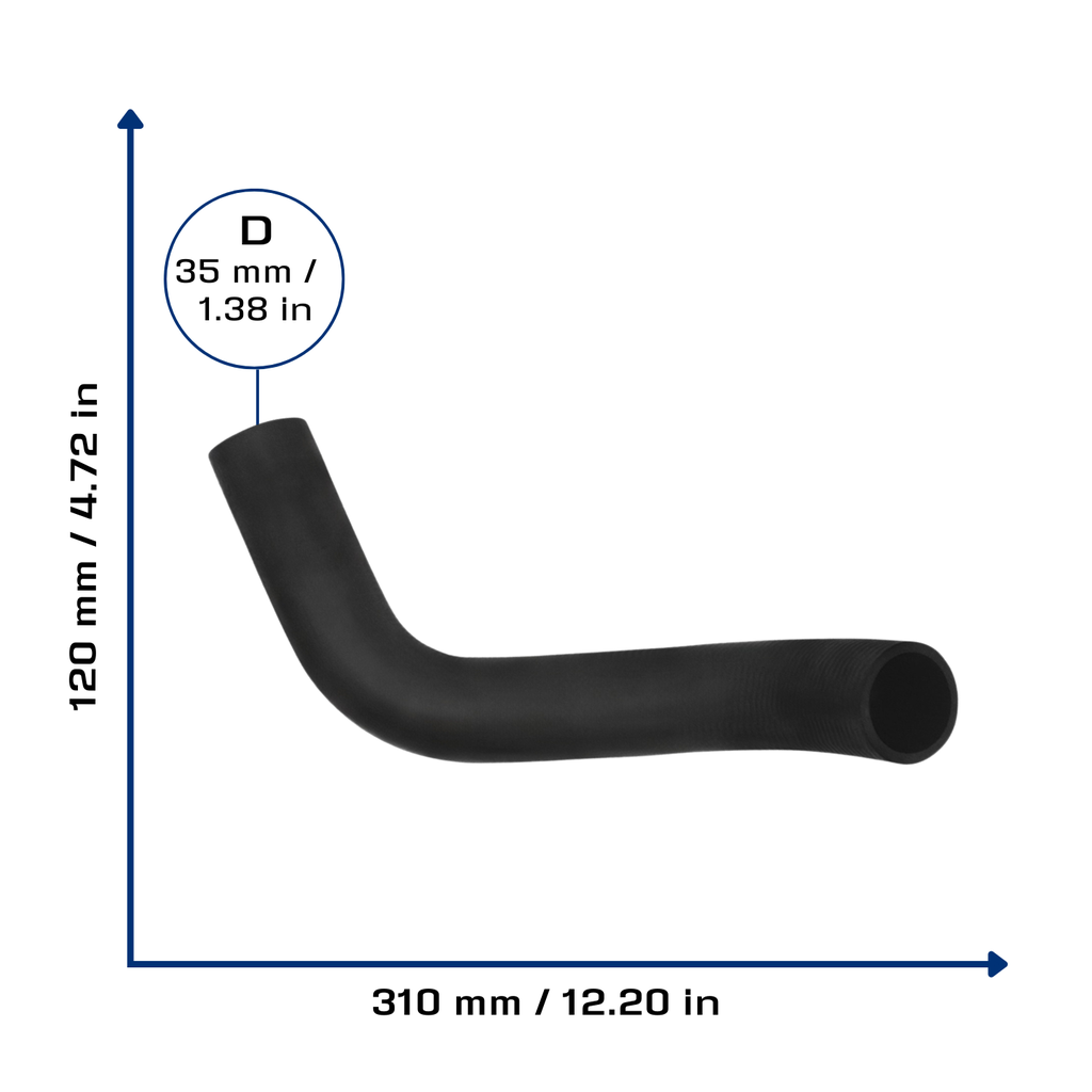 CA-3741 — Manguera Radiador CAUPLAS 3741