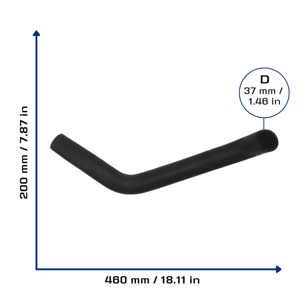 CA-3643 — Manguera Radiador CAUPLAS 3643