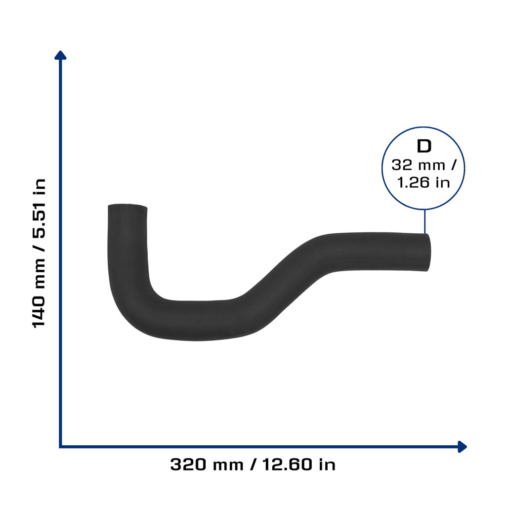 CA-3020 — Manguera Radiador CAUPLAS 3020