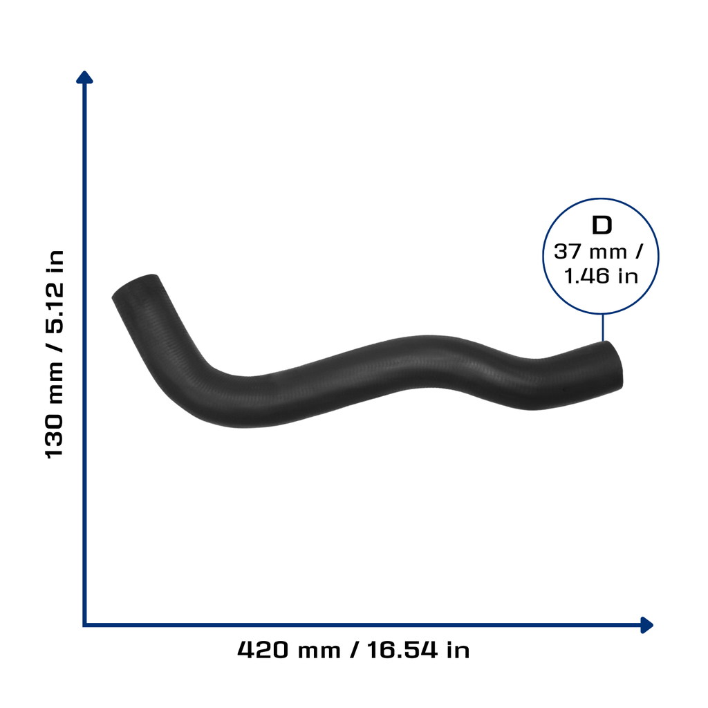 CA-4897 — Manguera Radiador CAUPLAS 4897