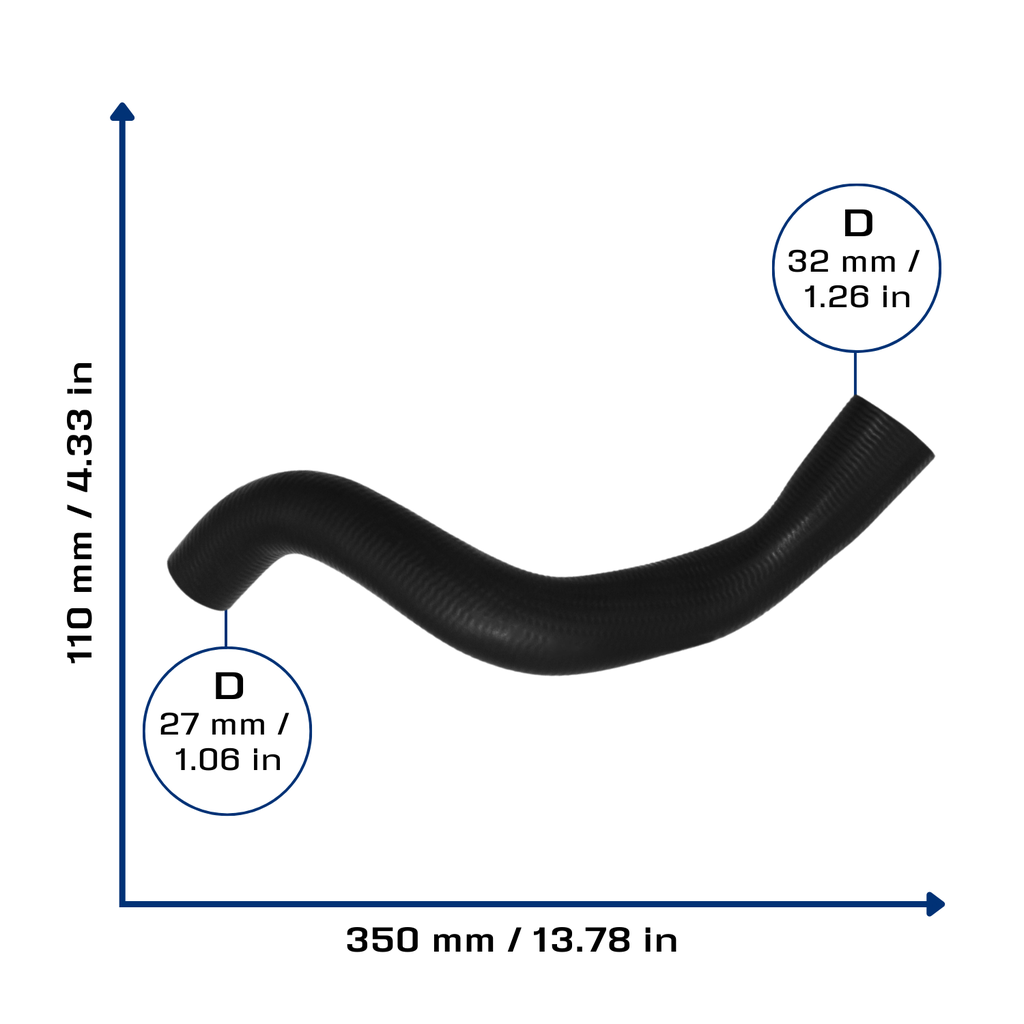 CA-4972 — Manguera Radiador CAUPLAS 4972
