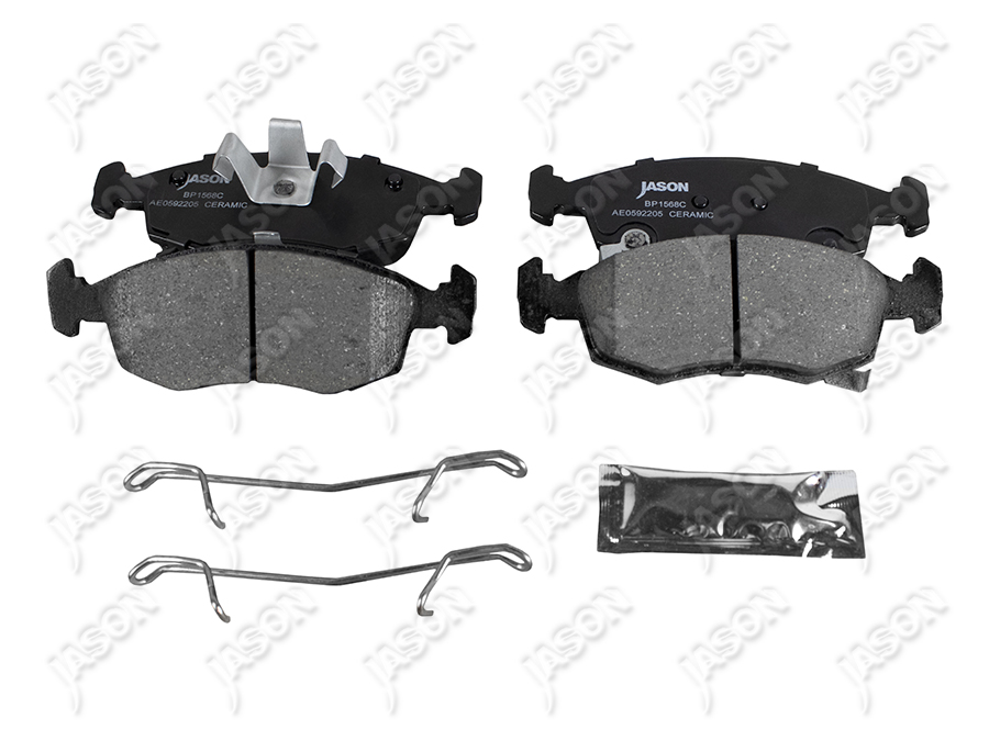 JS-BP1568C — BALATAS DE FRENO DELANTERO CERAMICA FIAT 500 2012-2017