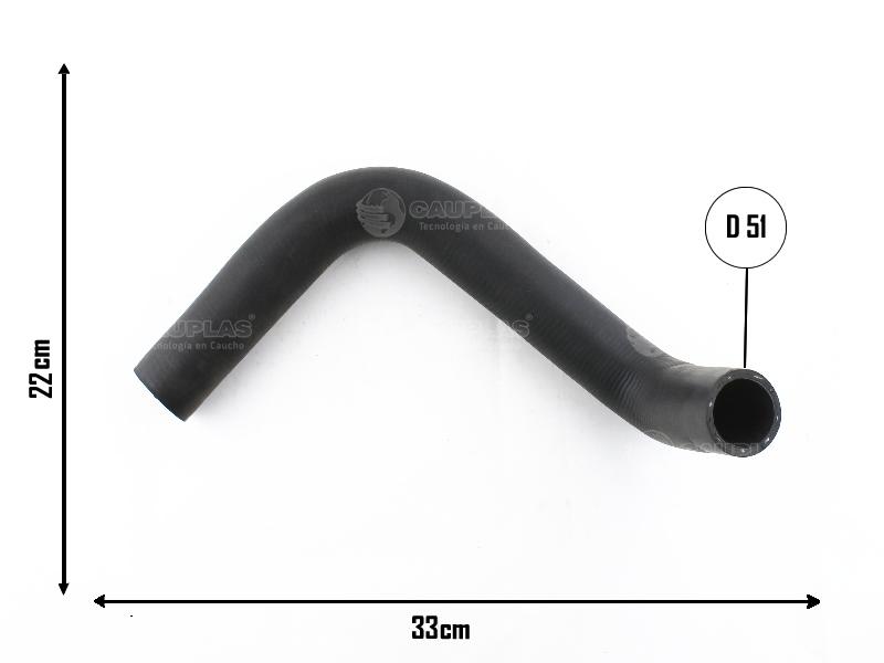 CA-3201 — Manguera Radiador CAUPLAS 3201
