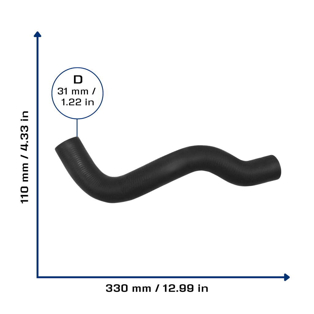 CA-6570 — Manguera Radiador CAUPLAS 6570