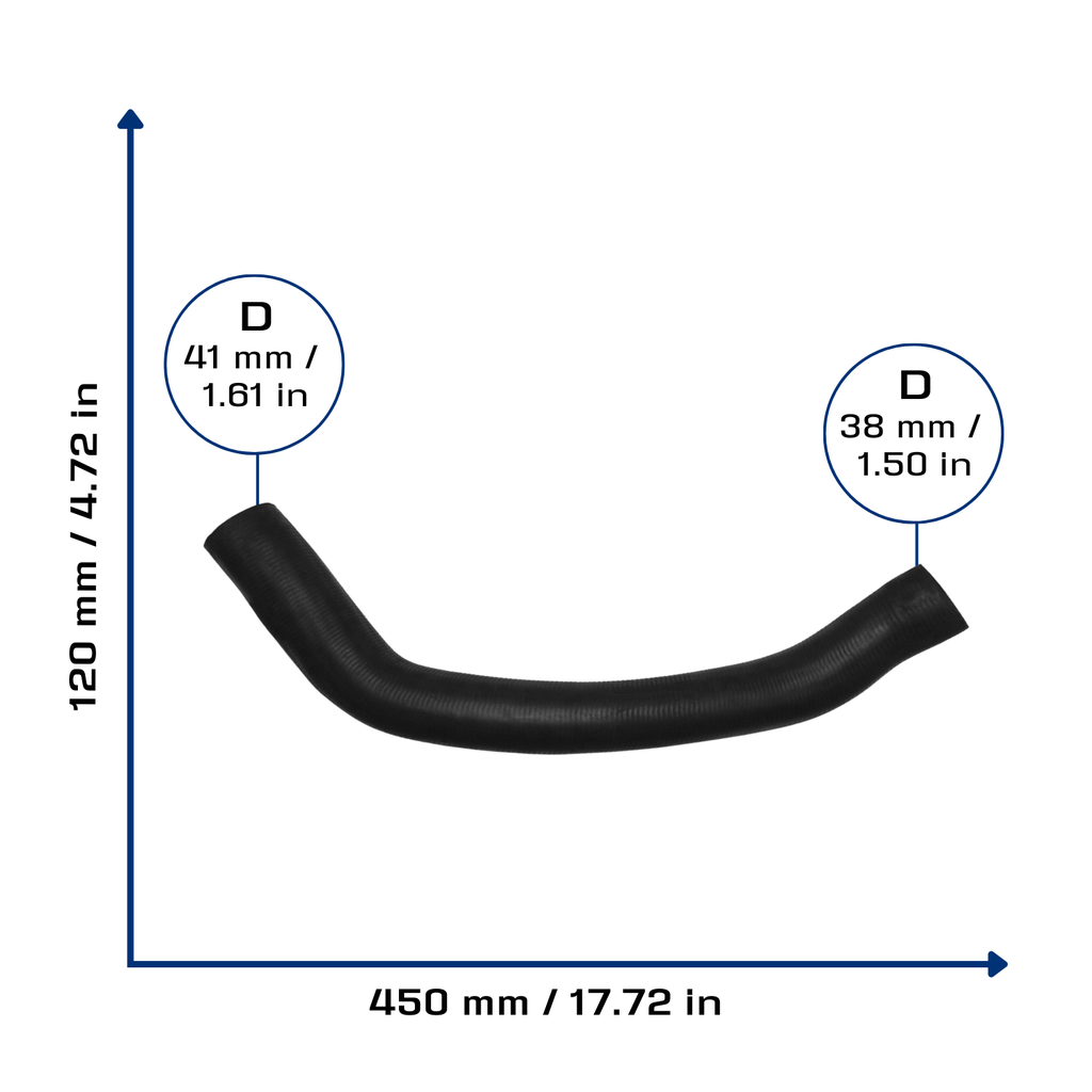 CA-3642 — Manguera Radiador CAUPLAS 3642