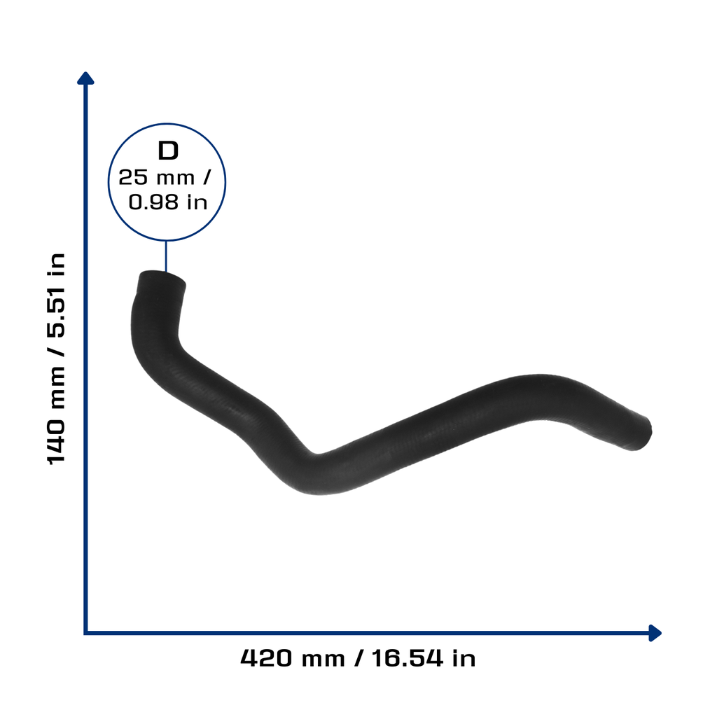 CA-3281 — Manguera Radiador CAUPLAS 3281