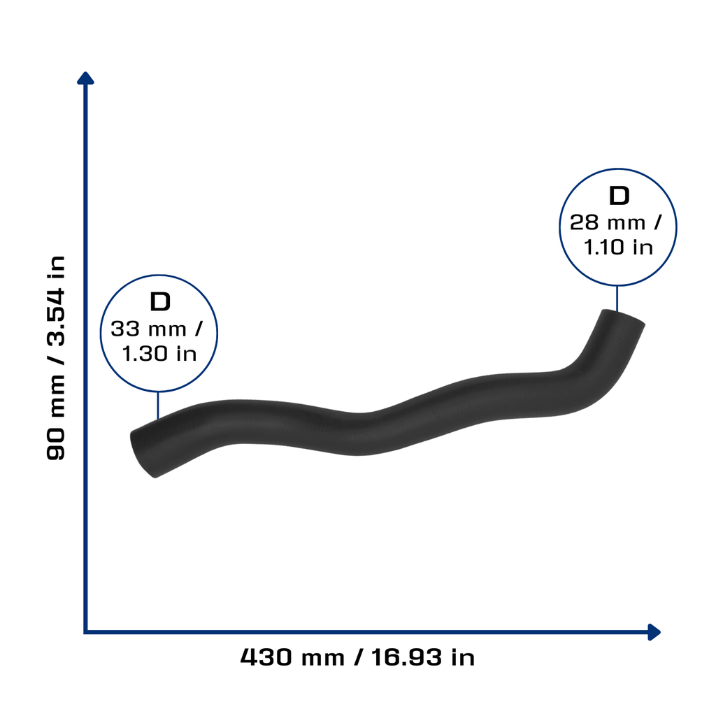 CA-5035 — Manguera Radiador CAUPLAS 5035