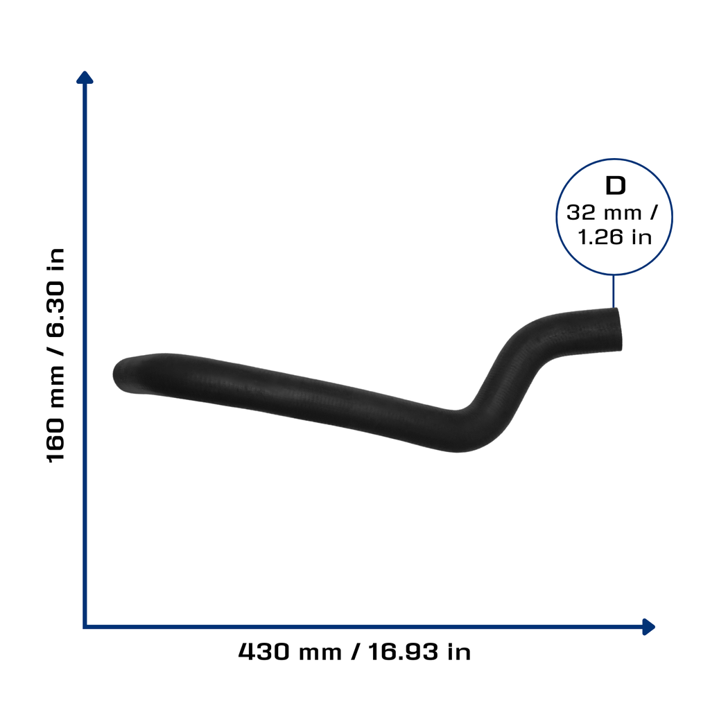 CA-5044 — Manguera Radiador CAUPLAS 5044