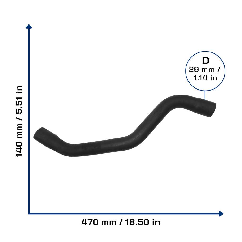 CA-6450 — Manguera Radiador CAUPLAS 6450
