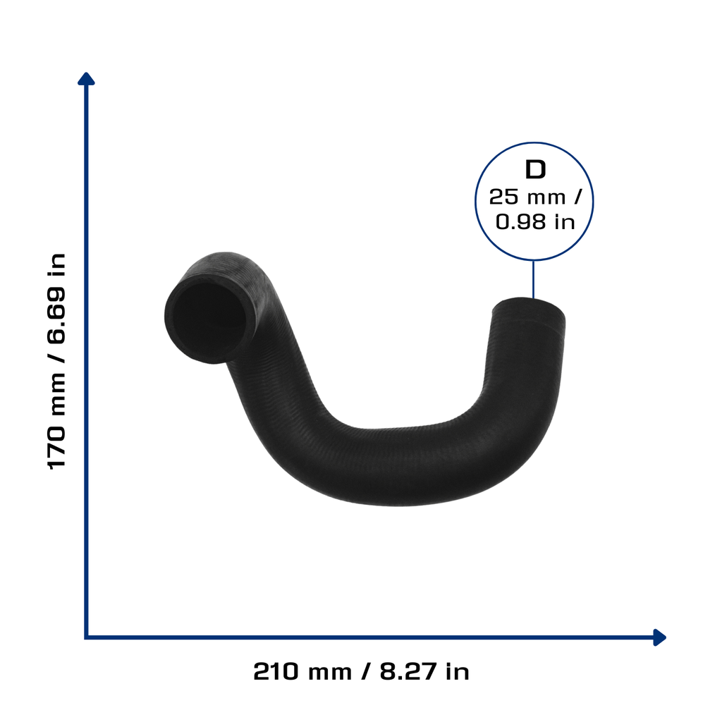 CA-5095 — Manguera Radiador CAUPLAS 5095