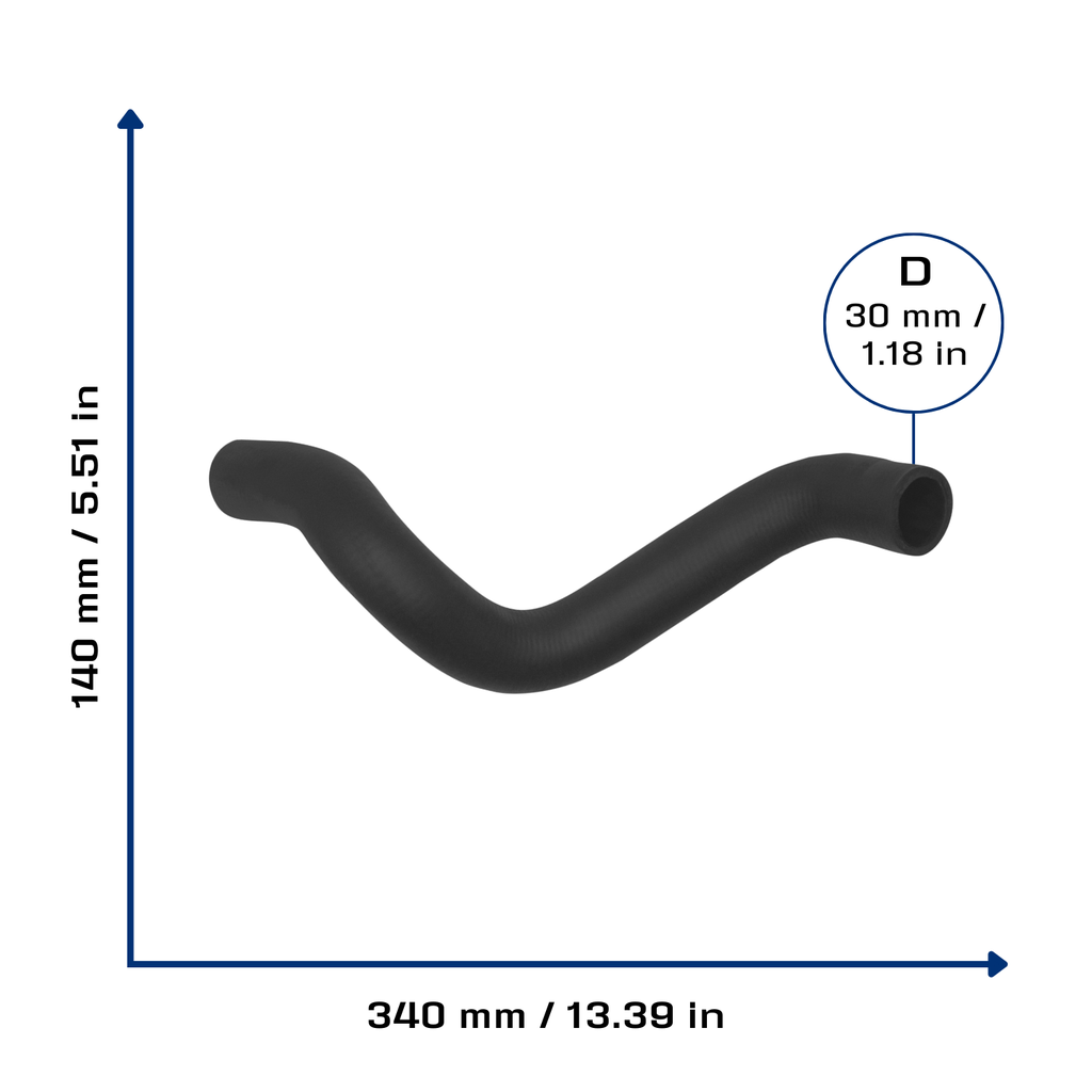 CA-4527 — Manguera Radiador CAUPLAS 4527