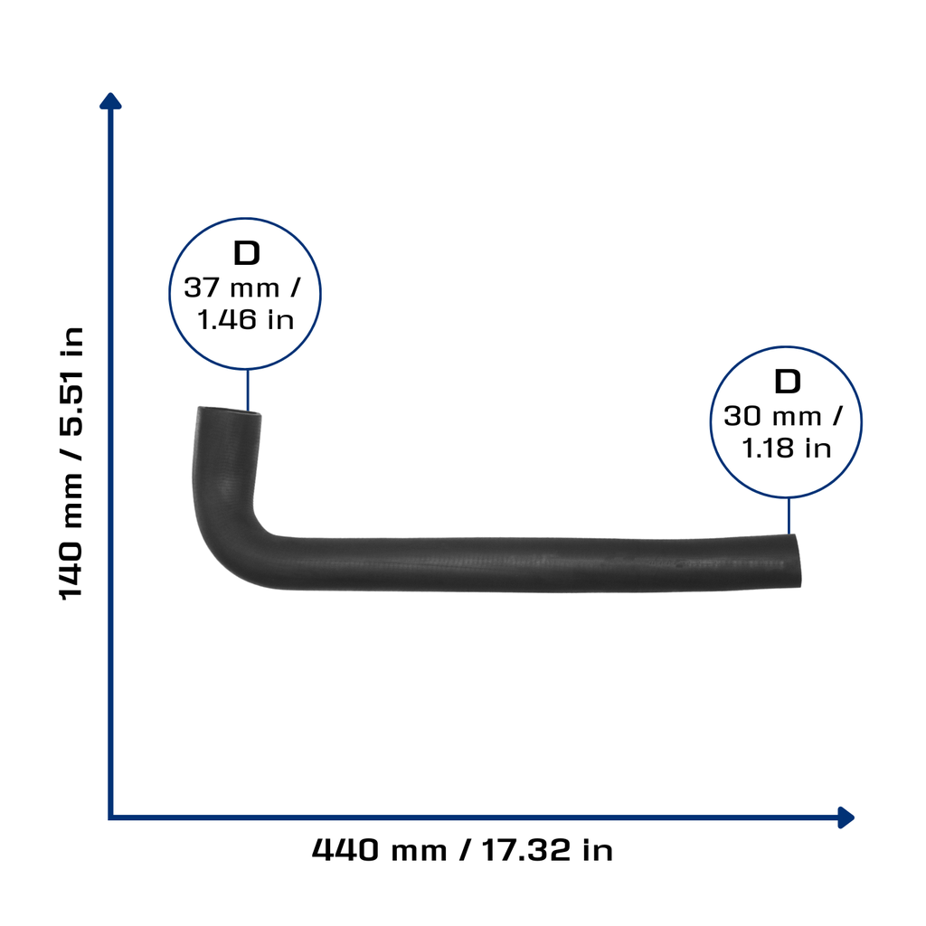 CA-5068 — Manguera Radiador CAUPLAS 5068