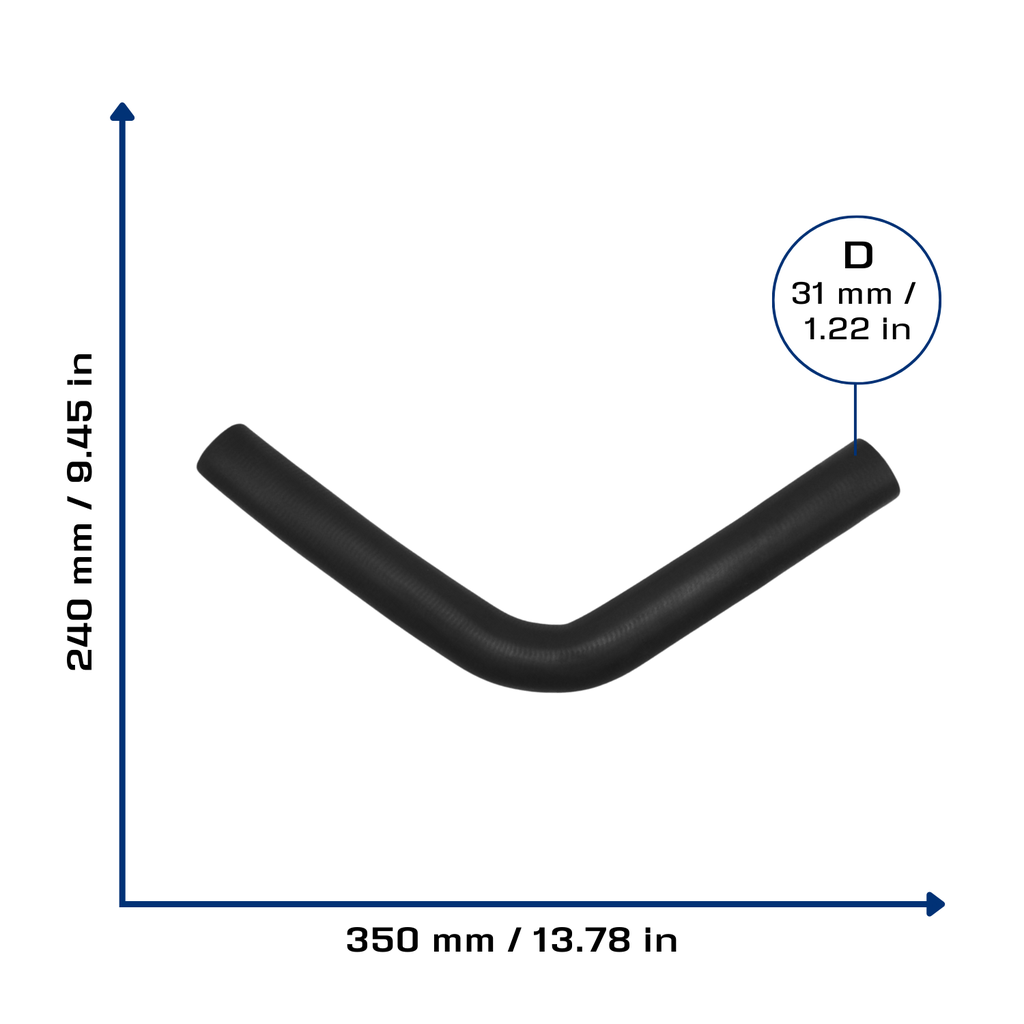 CA-5258 — Manguera Radiador CAUPLAS 5258