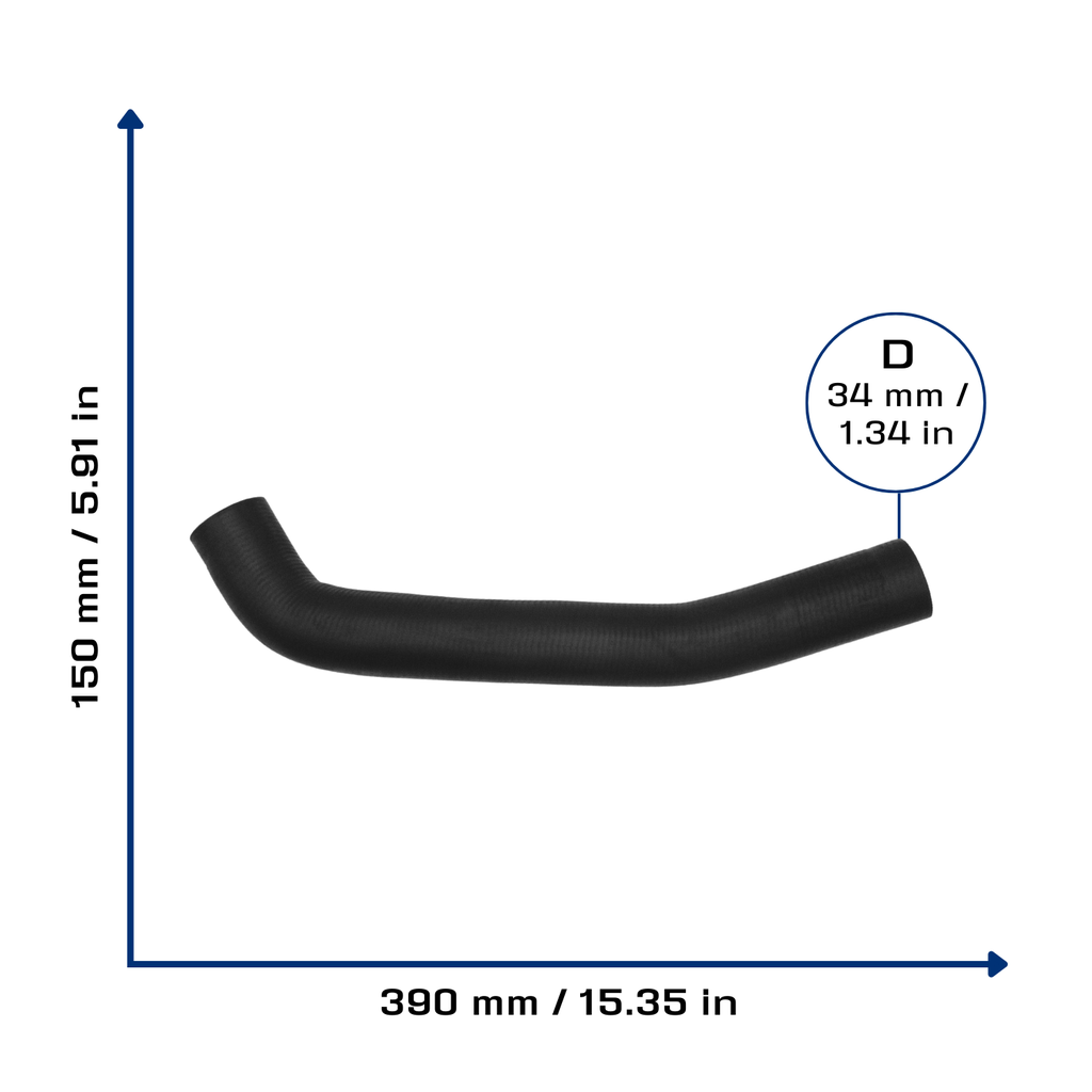 CA-3869 — Manguera Radiador CAUPLAS 3869