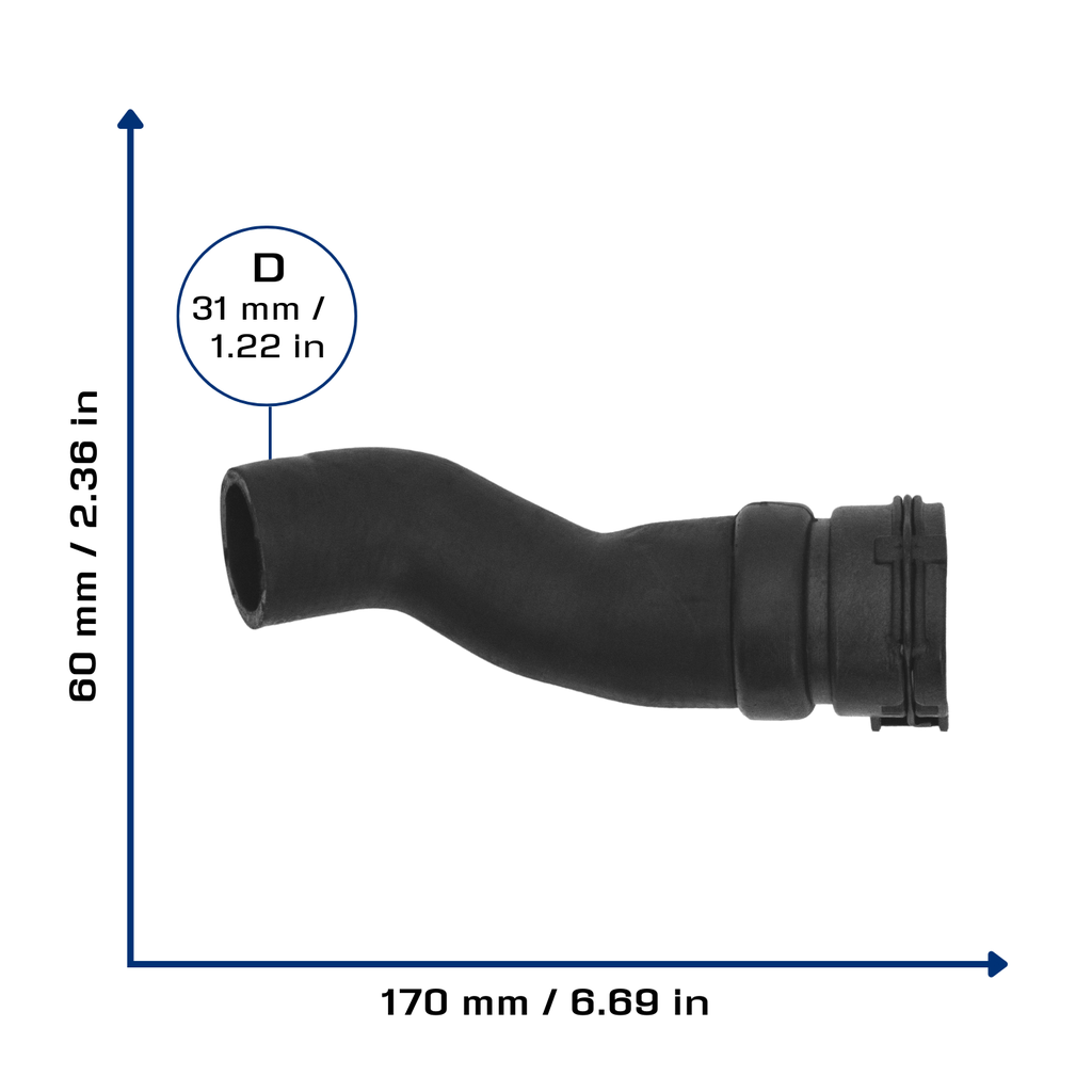 CA-5898 — Manguera Radiador CAUPLAS 5898