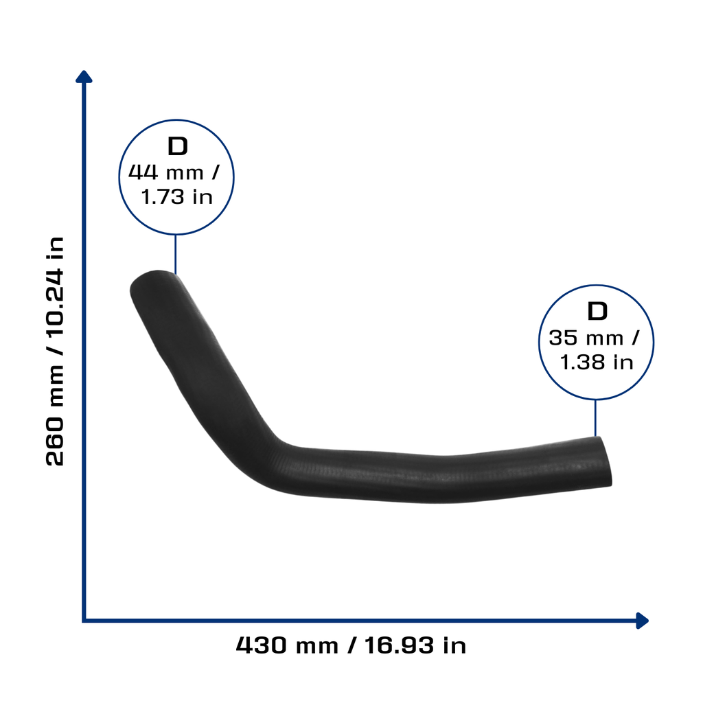 CA-3545 — Manguera Radiador CAUPLAS 3545