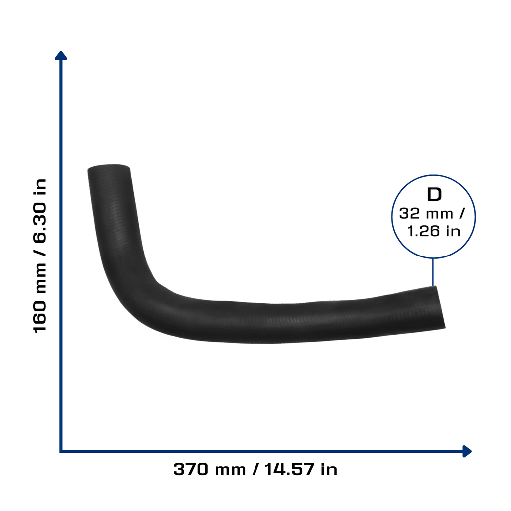 CA-7614 — Manguera Radiador CAUPLAS 7614