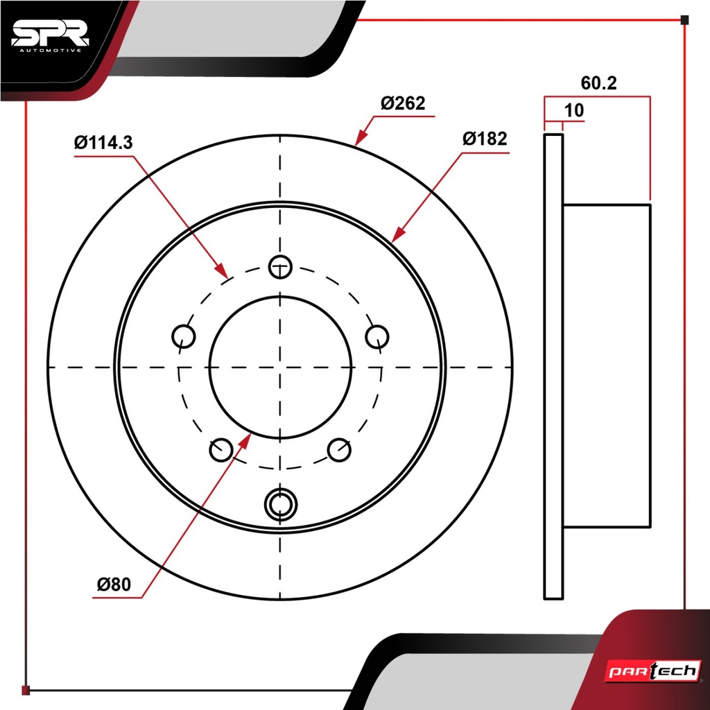 DISCO TRAS. DODGE AVENGER V6 3.5 GAS 2008-2010 (SOLIDO)