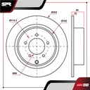 DISCO TRAS. CHRYSLER 200 L4 2.4L GAS 2011-2014 (SOLIDO)