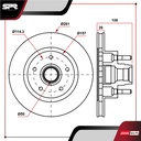 DISCO DEL. FORD RANGER L4 2.3L GAS 1995-1997 (VENTILADO)