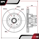 DISCO DEL. FORD RANGER L4 2.3L GAS 1995-2010 (VENTILADO)