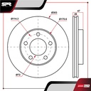 DISCO DEL. FORD ESCAPE L4 2.5L GAS 2009-2012 (VENTILADO)