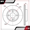 DISCO DEL. FORD FIGO L4 1.5L GAS 2016-2018 (VENTILADO)