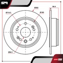 DISCO TRAS. HONDA CR-V L4 2.4L GAS 2002-2006 (SOLIDO)