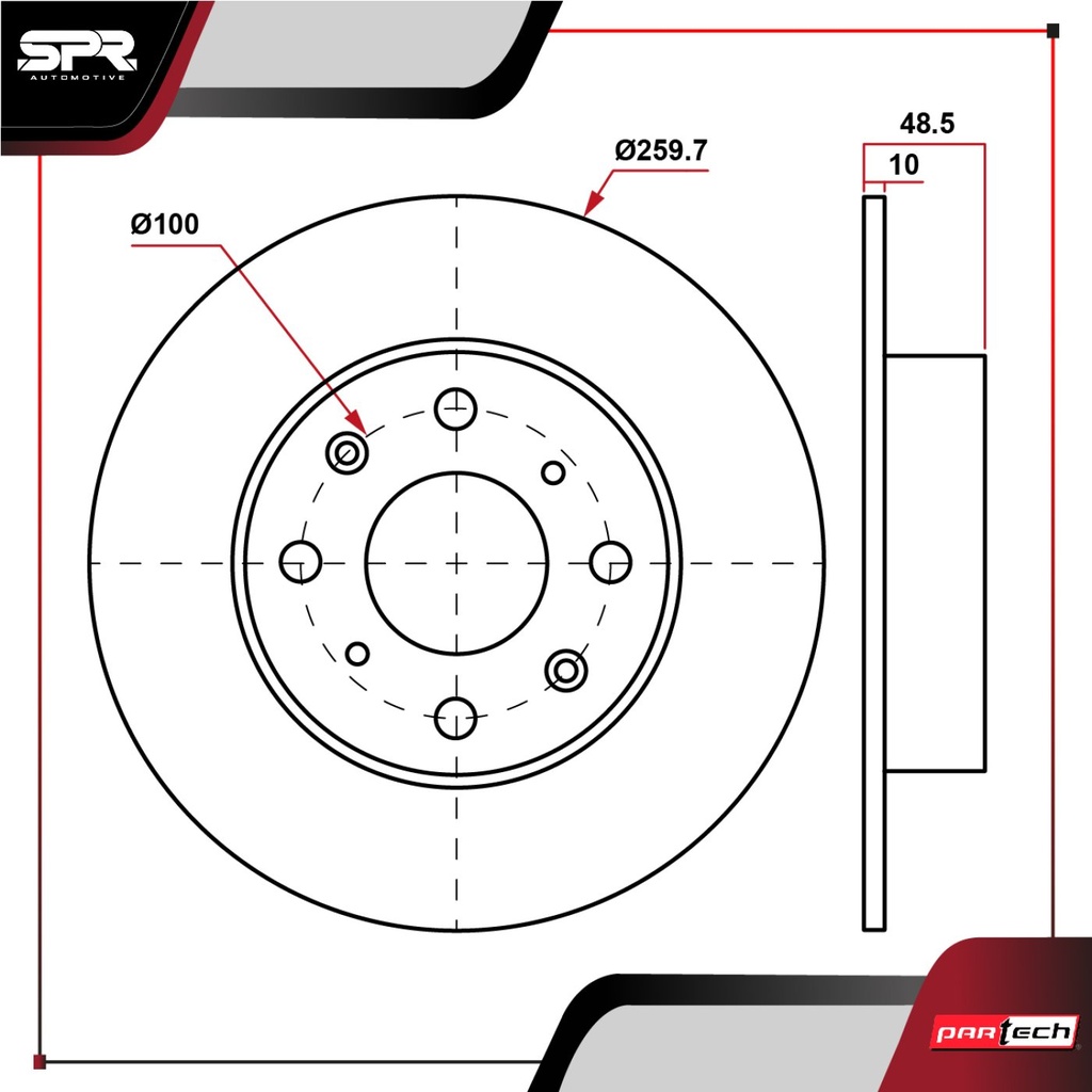DISCO TRAS. HONDA CIVIC L4 1.7L GAS 2002-2003 (SOLIDO)