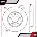 DISCO TRAS. MAZDA 3 L4 2.0L GAS 2004-2014 (SOLIDO)