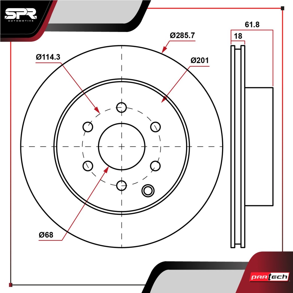 PA-DP-31410 — DISCO TRAS. NISSAN FRONTIER L4 2.5L GAS 2005-2020 (VENTILADO)