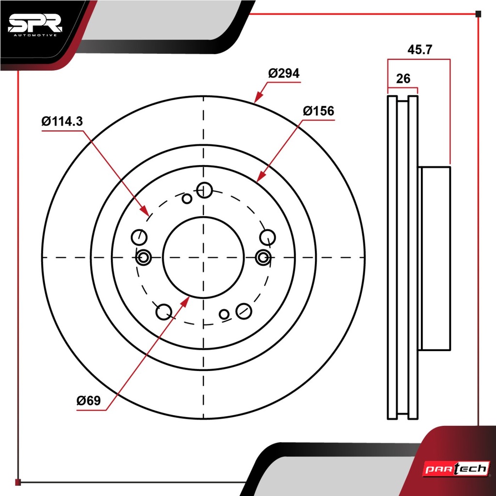 PA-DP-53038 — DISCO DEL. JEEP PATRIOT L4 2.0L GAS 2007-2017 (VENTILADO)