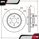 DISCO DEL. FORD F-150 V6 4.2L GAS 2004-2009 (VENTILADO)