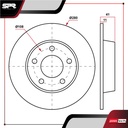 DISCO TRAS. FORD FOCUS L4 2.0L GAS 2004-2012 (SOLIDO)